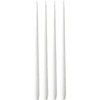 Ester & Erik -kynttilä, 4-pakkaus lakattu pure white, 42 cm
