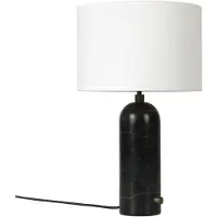 Gubi Gravity S pöytävalaisin black marble + valkoinen varjostin