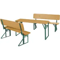 Roba Outdoor Party Bench Set For Children - Brown - 52X 109X 40CM