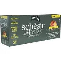 Schesir 12x80g After Dark Mix: 4 makua kissan märkäruokaa