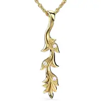 Festive Feeniks timanttiriipus keltakulta 0,03ct 14-706-003R-KK-HSI1