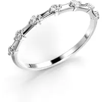 Festive Isla timanttisormus valkokulta 0.14ct 712-014-VK 14-712-014-VK-LABGVS1