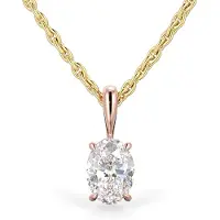 Festive Selena timanttiriipus punakulta 0.50ct 14-705-050-PK-HSI1