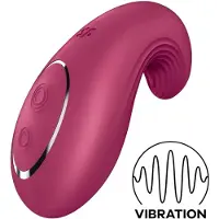 Satisfyer Dipping Delight - ladattava klitoriskiihotin (punainen)
