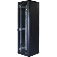 Toten – System G, 19" lattiakaappi, 42U, 800x800, lasi ed., met. takana (G6.8842.9001)