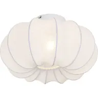 QAZQA Japandi-kattovalaisin valkoinen 37 cm - Plu Asyesha