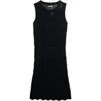 Superdry for woman. W8011857A Crochet mini-dress black (M), Casual, Sleeveless / Straps, Organic Cotton, Sustainable