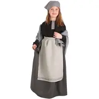 Creaciones Llopis Kastanjanmyyjätytön Puku