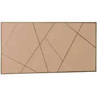 Norda Design Elegantti Pronssinvärinen Seinäpeili, 60 X 120 Cm | 100 % Mdf, Ympäristöystävällinen Flotal-e-muotoilu | Moderni Geometrinen Tyyli