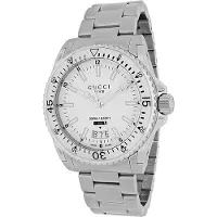 Gucci Dive Miesten katsella valkoinen soittaa YA136302