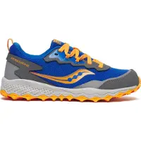 Saucony Peregrine Kids Shield Lenkkarit, Blue/Orange, 39