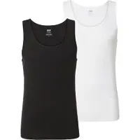 Levi's Paita 'Pride Rib Tank - 2 Pack' musta / valkoinen