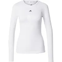 Adidas Toiminnallinen paita 'TECHFIT Long Sleeve Training' valkoinen