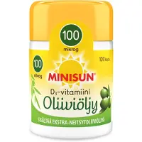 Minisun D-vitamiini Oliiviöljykapseli 100 mcg 100 kaps