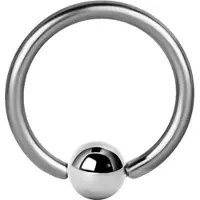 Wildcat Continous Ball Closure Ring - 1,0 mm, Srebrna, 6,0 mm