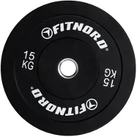 FitNord Bumper Black Levypaino 15 kg