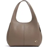 Coach Polished Pebble Leather Lana Shoulder Bag - Brown - ONE SIZE