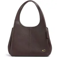 Coach Polished Pebble Leather Lana Shoulder Bag - Brown - ONE SIZE
