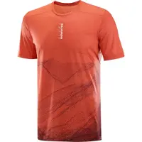 Salomon Men's S/LAB Ultra Tee Aop Burnt Sienna/decadent Chocolate/ Lyhythihainen treenipaita S