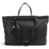 Piquadro Circle Shopperit Nahka 38 cm Kannettavan tietokoneen taskun syvyys Musta
