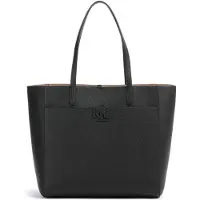 Ralph Lauren for woman. 431960183002 Large Cameryn black grained leather tote bag (OSFA), Casual
