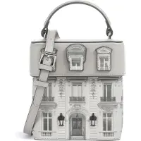 Karl Lagerfeld Käsilaukku 'Essentials Maison' beige / vaaleanharmaa / musta