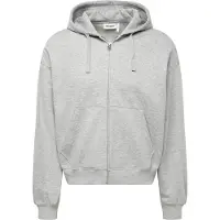 Weekday Boxy Midweight Zip Hoodie - Grey - L