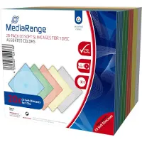 MediaRange BOX37, Slimline-kotelo, 1 levyt, Monivärinen, Muovi, 120 mm, RoHS