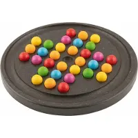 Goki lautapeli Solitaire 20 cm tummanruskea puu