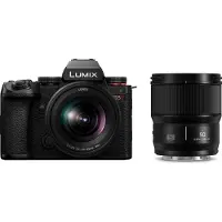 Panasonic Lumix S5II + S 20-60MM F3.5-5.6 + 50mm F1.8, 24,2 MP, 12000 x 8000 pikseliä, CMOS, 6K Ultra HD, Kosketusnäyttö, musta