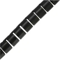 Spiral Wrap kaapelin kääre, 10 m pitkä, 20 mm halkaisija, musta