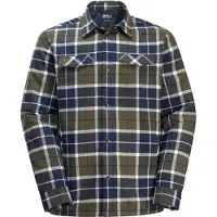 Jack Wolfskin Men's Van View Shirt Night Blue 41 Pitkähihaiset kauluspaidat S