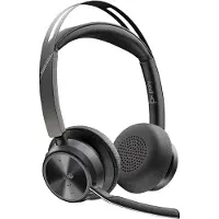 Poly Voyager Focus 2 - Kuulokkeet - on-ear - Bluetooth - langaton - aktiivinen melunvaimennus - USB-C Bluetooth-sovittimen kautta - musta - Certifi...