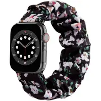 CaseOnline Scrunchie elastinen rannekoru Apple Watch 6 (44mm) - Classic flower