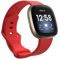 CaseOnline Sport Rannekoru Fitbit Versa 3 - Punainen