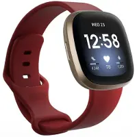 CaseOnline Sport Rannekoru Fitbit Versa 3 - Tpunainen