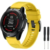 CaseOnline Sport Rannekoru Garmin Fenix 5 / Forerunner 935-keltainen