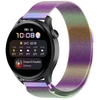 CaseOnline Milanese Rannekoru Huawei Watch 3 Pro - Rainbow