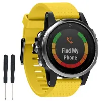 CaseOnline Sport Rannekoru Garmin Fenix 5S - keltainen