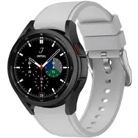 CaseOnline Sport Rannekoru Samsung Galaxy Watch 4 Classic (46mm) - Vaalean harmaa