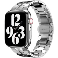 CaseOnline Iron Man Ruostumaton Ranneke Apple Watch 6 (44mm) - Hopea