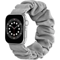 CaseOnline Scrunchie elastinen rannekoru Apple Watch 6 (40mm) - Harmaa