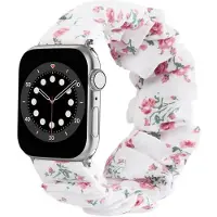 CaseOnline Scrunchie elastinen rannekoru Apple Watch 6 (44mm) - Flower