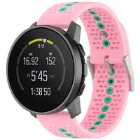 CaseOnline Urheilullinen rannekoru Suunto 5 Peak - Vaaleanpunainen/vihreä