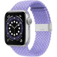 CaseOnline Punottu elastinen rannekoru Apple watch 6 (44mm) - lightpurple