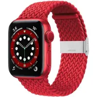 CaseOnline Punottu elastinen rannekoru Apple watch 6 (40mm) - darkred