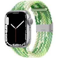 CaseOnline Punottu elastinen rannekoru Apple Watch 7 (41mm) - gradientgreen