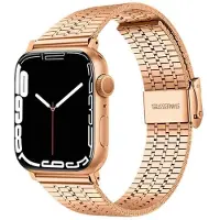 CaseOnline Mesh Rannekoru ruostumatonta terästä Apple Watch 7 (45mm) - Kulta