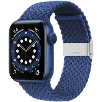CaseOnline Punottu elastinen rannekoru Apple watch 6 (40mm) - sininen