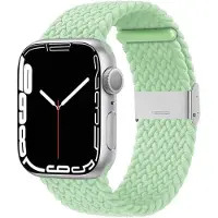 CaseOnline Punottu elastinen rannekoru Apple Watch 7 (45mm) - pistachio